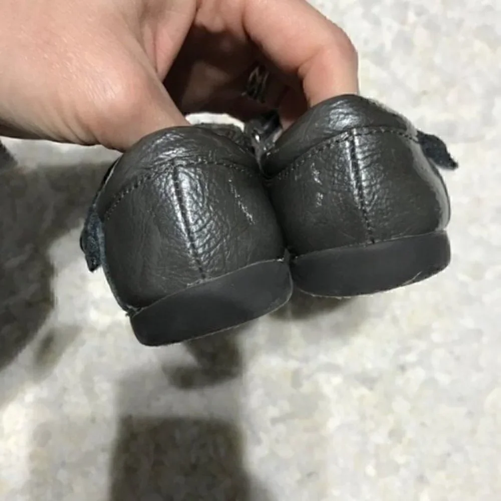 START-RITE: Tiffany Formal Gray Heart Mary Janes